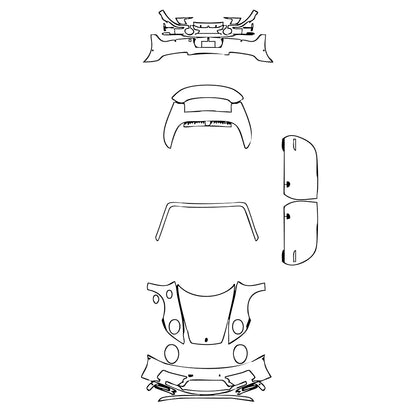 Pre-Cut PPF Porsche 911 Carrera GTS Cabriolet 2023 - PPF-Kits