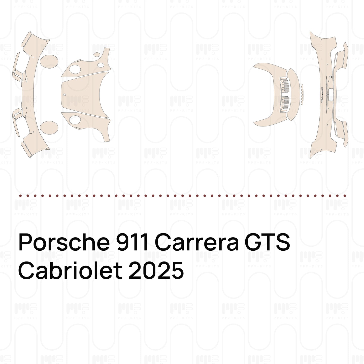 Voorgesneden PPF Porsche 911 Carrera GTS Cabriolet 2025