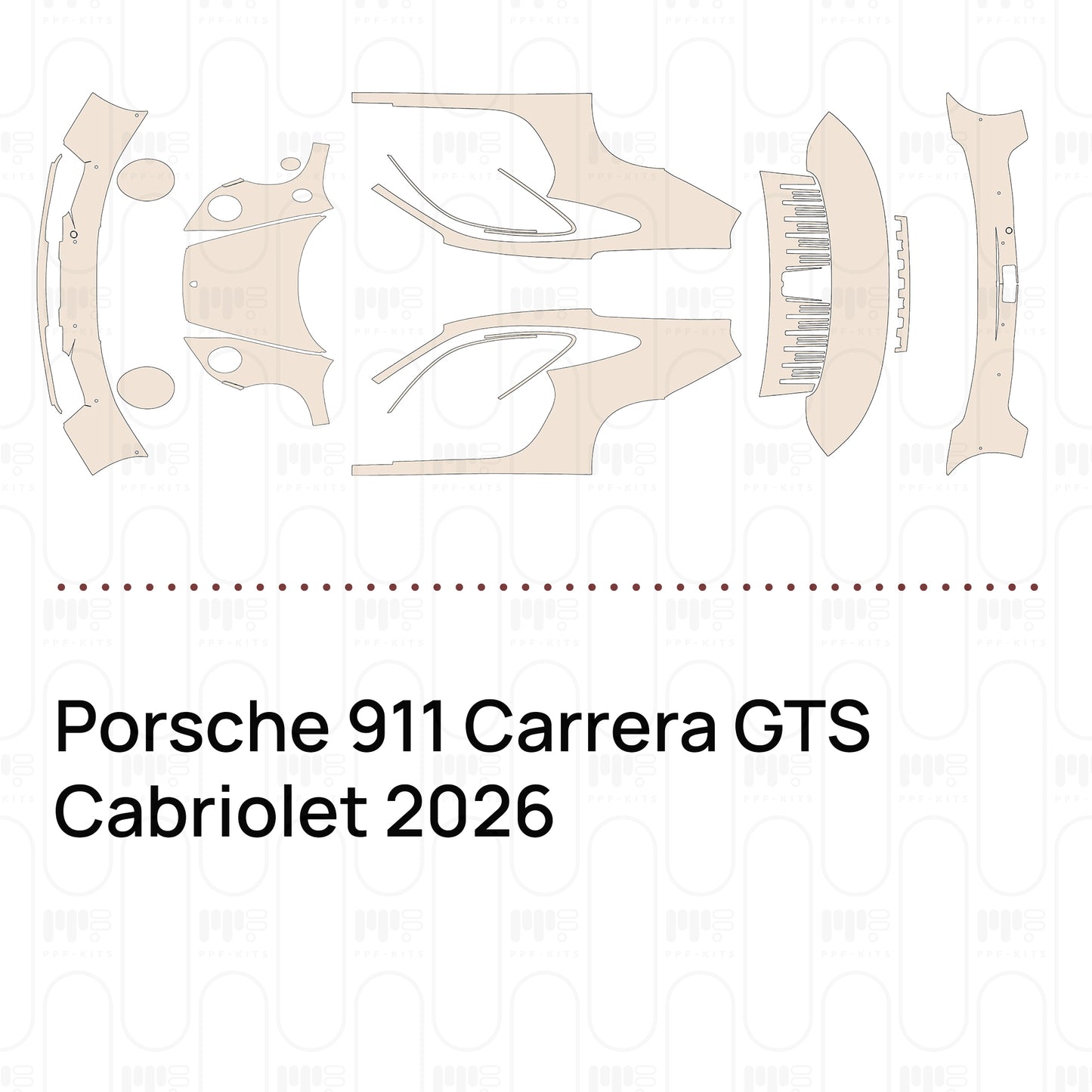 Voorgesneden PPF Porsche 911 Carrera GTS Cabriolet 2026