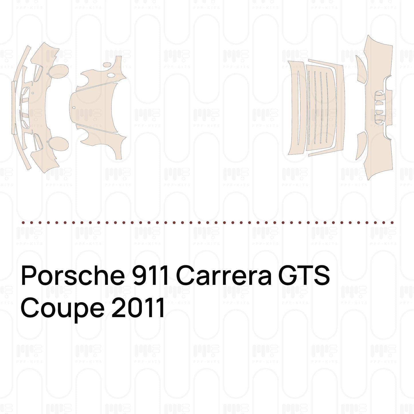 Voorgesneden PPF Porsche 911 Carrera GTS Coupe 2011