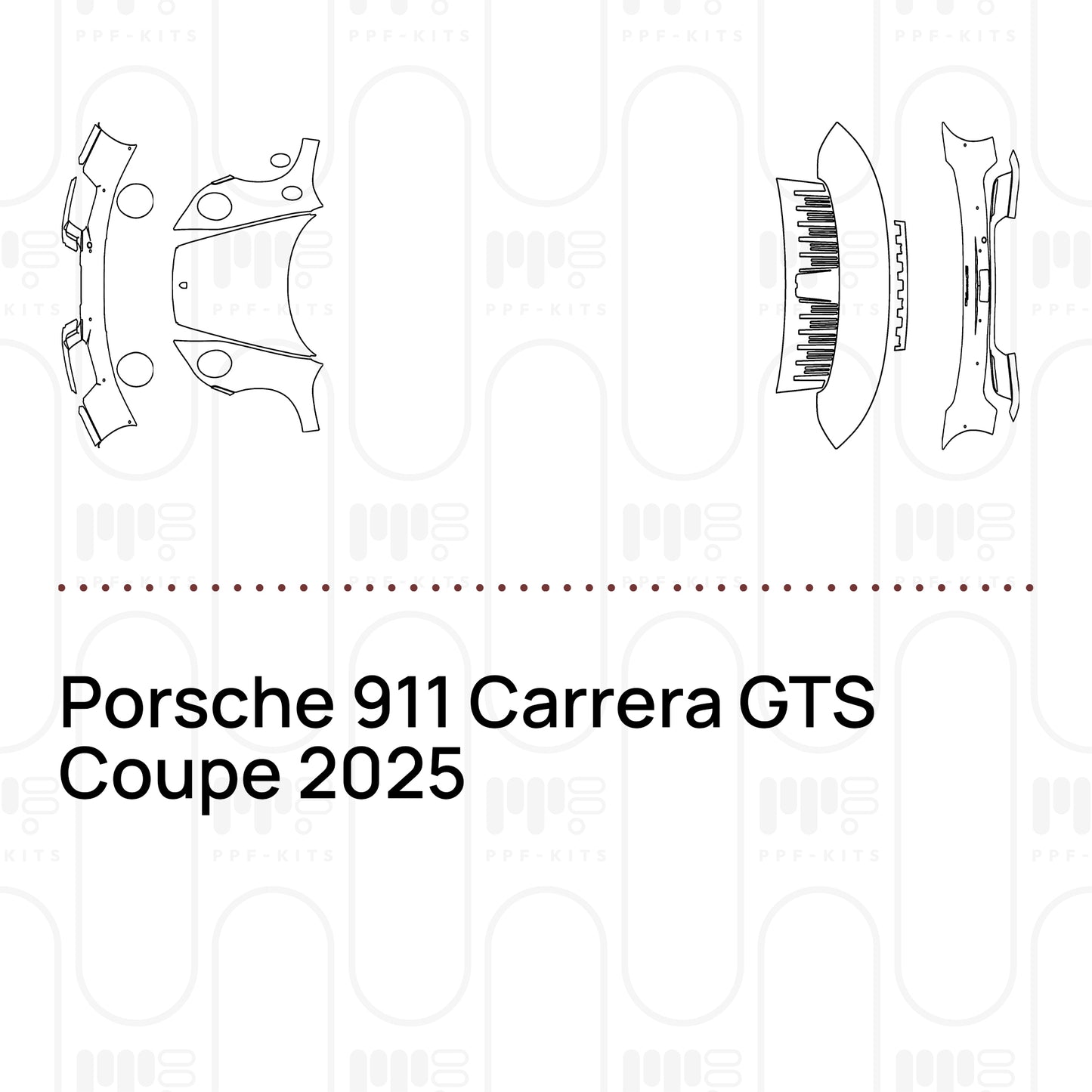 Voorgesneden PPF Porsche 911 Carrera GTS Coupe 2025