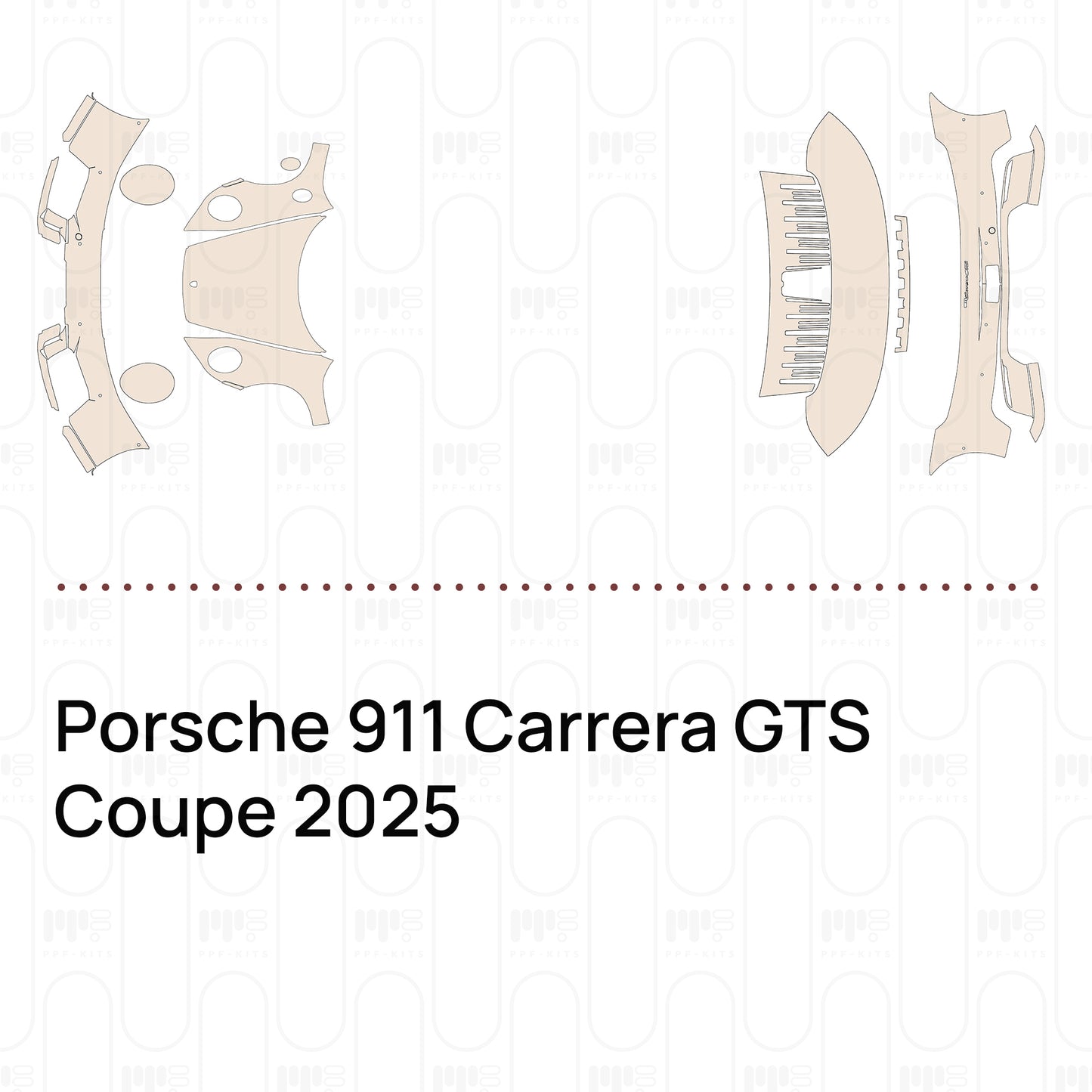 Voorgesneden PPF Porsche 911 Carrera GTS Coupe 2025