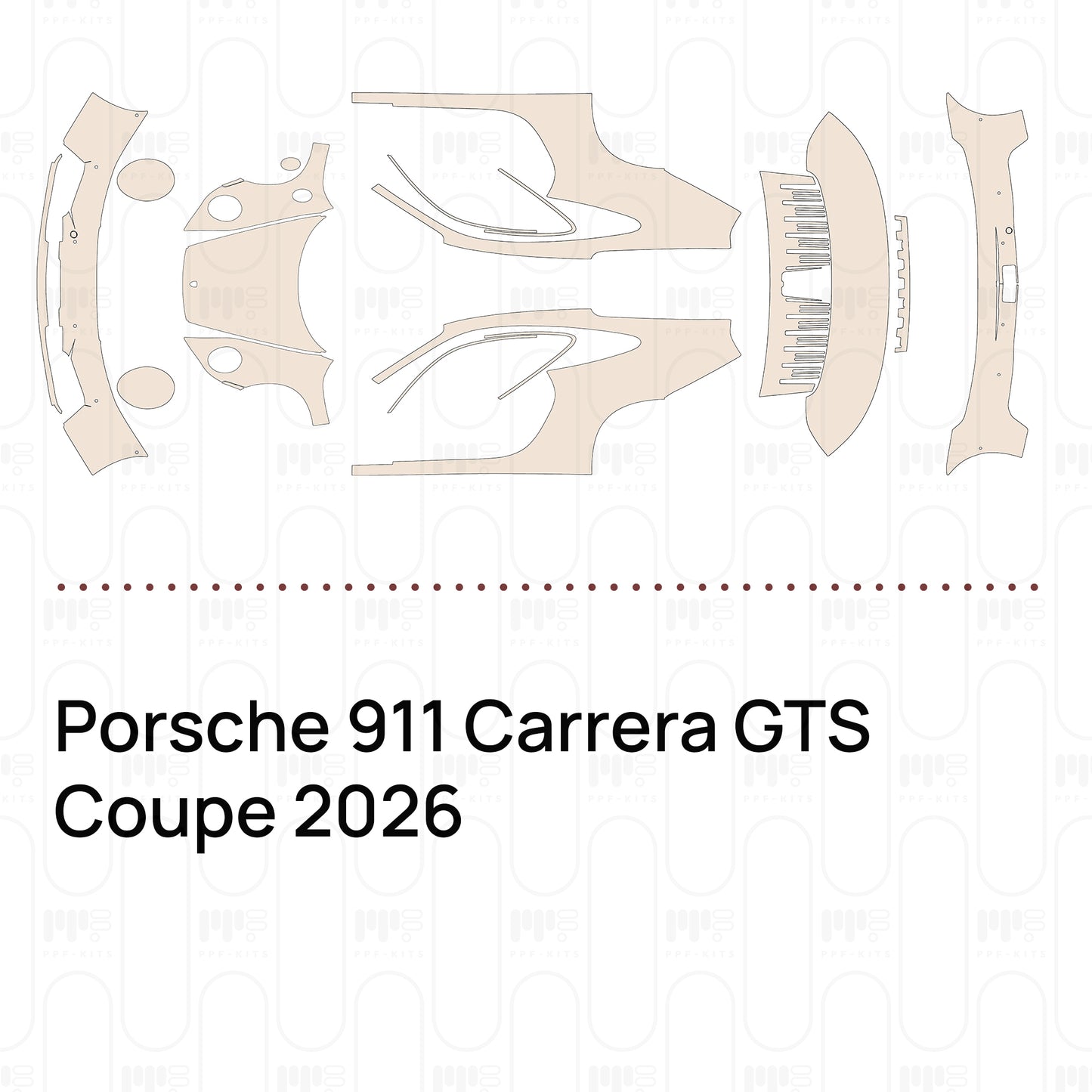 Voorgesneden PPF Porsche 911 Carrera GTS Coupe 2026