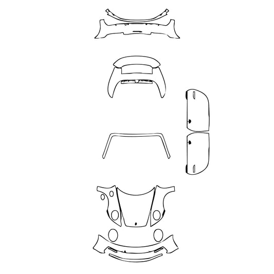 Pre-Cut PPF Porsche 911 Carrera S Cabriolet 2022 - PPF-Kits