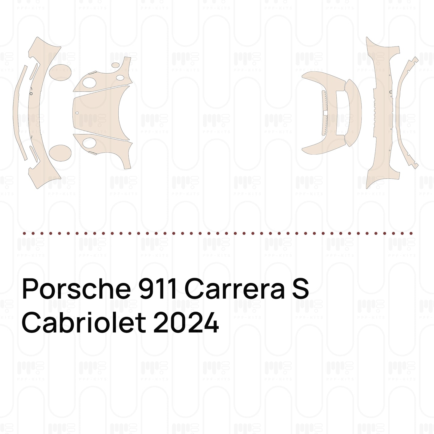 Voorgesneden PPF Porsche 911 Carrera S Cabriolet 2024