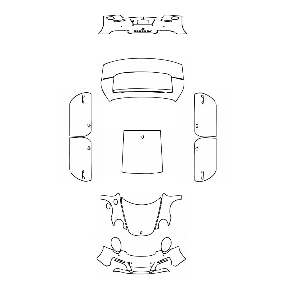 Pre-Cut PPF Porsche 911 Carrera S Coupe 2016 - PPF-Kits