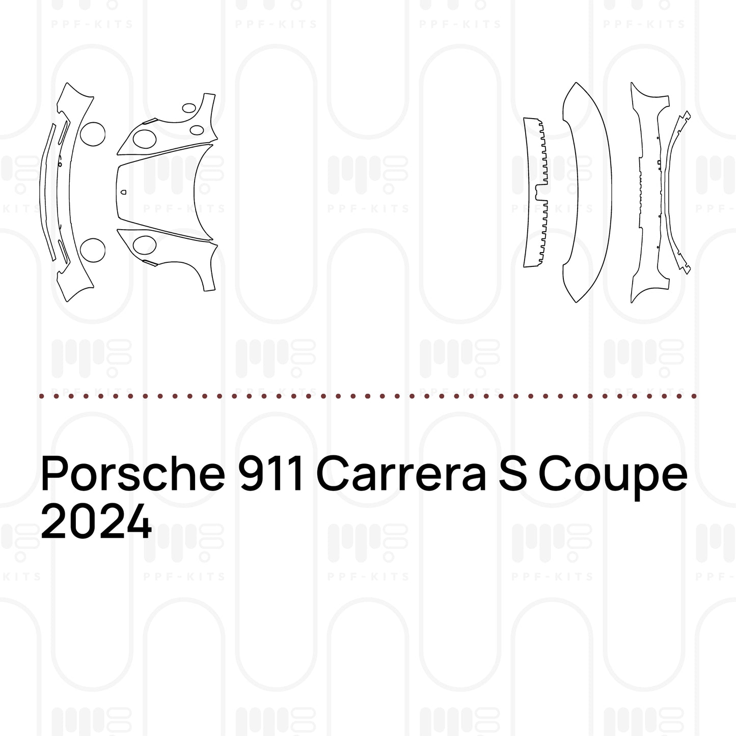 Voorgesneden PPF Porsche 911 Carrera S Coupe 2024