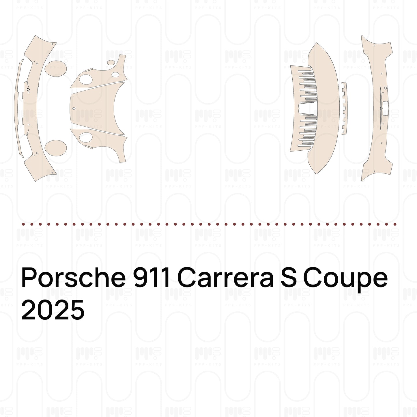 Voorgesneden PPF Porsche 911 Carrera S Coupe 2025