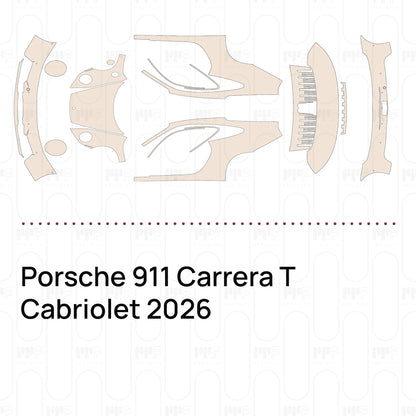 Voorgesneden PPF Porsche 911 Carrera T Cabriolet 2026