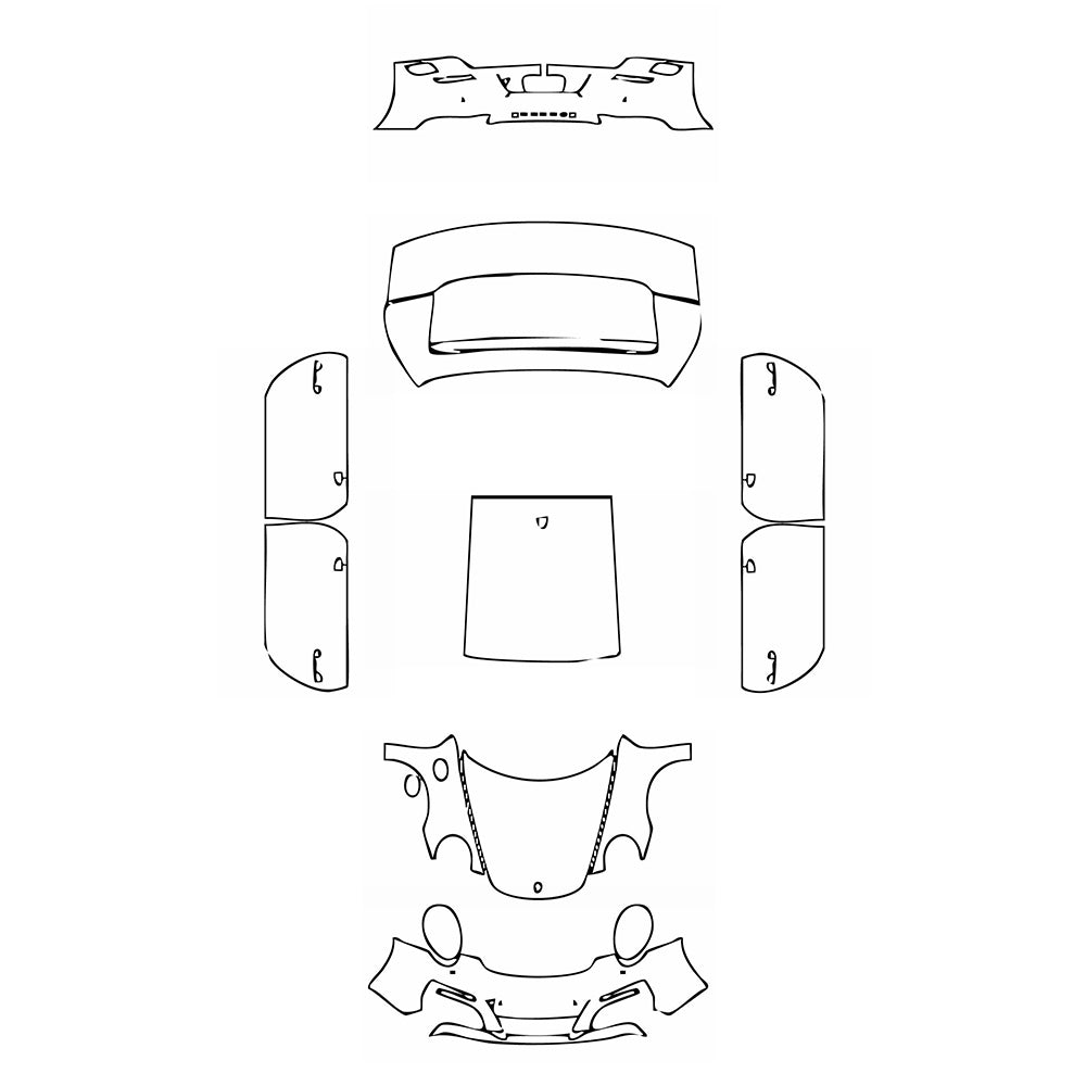 Pre-Cut PPF Porsche 911 Carrera T Coupe 2018 - PPF-Kits