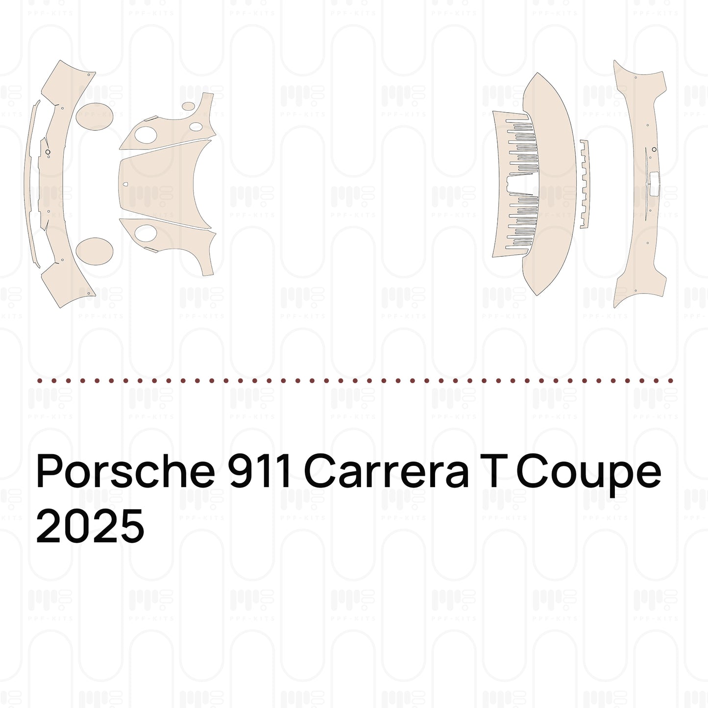 Voorgesneden PPF Porsche 911 Carrera T Coupe 2025