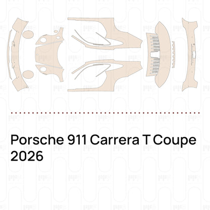 Voorgesneden PPF Porsche 911 Carrera T Coupe 2026