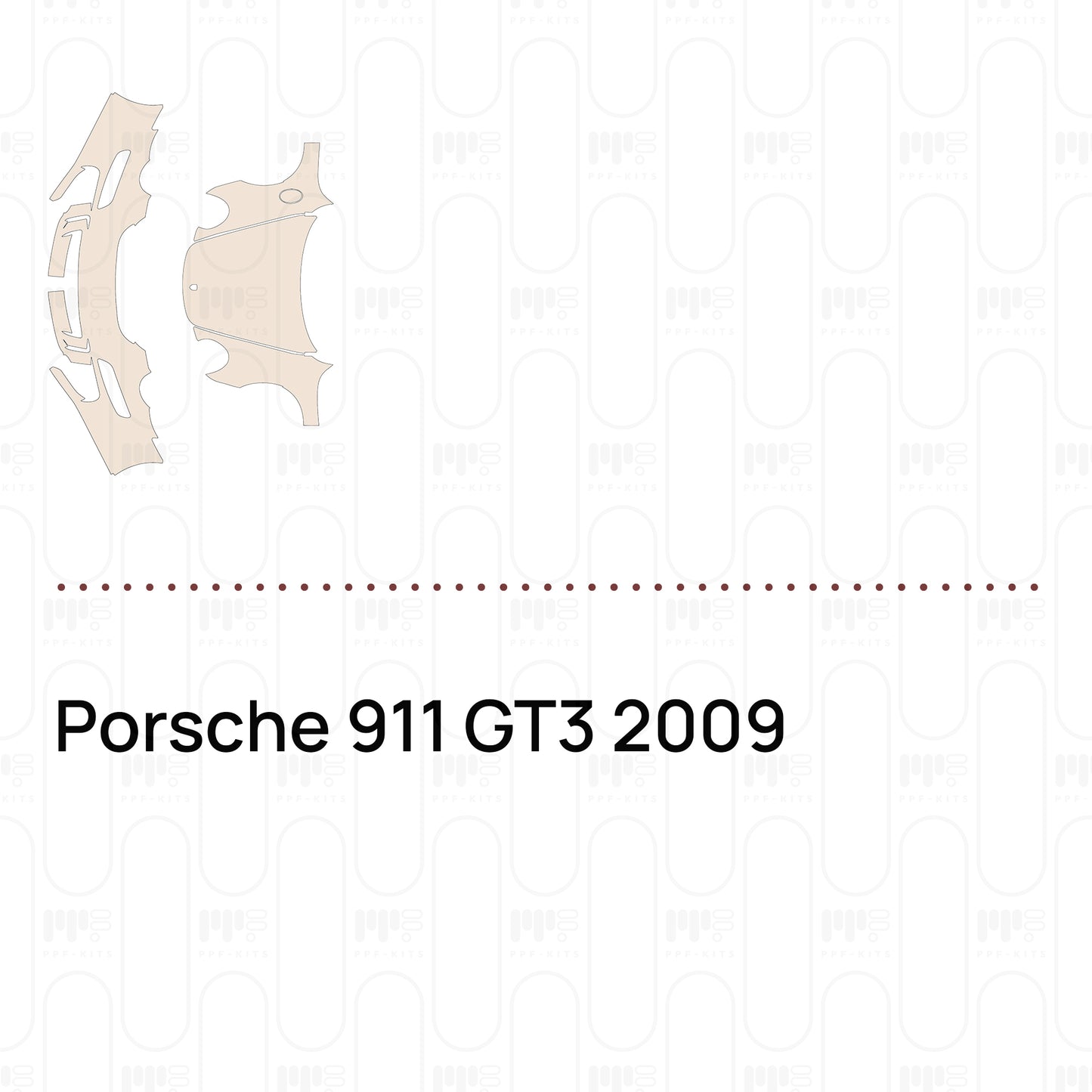 Voorgesneden PPF Porsche 911 GT3 2009