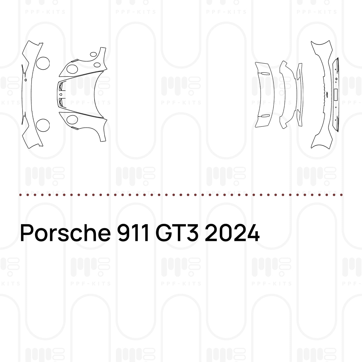 Voorgesneden PPF Porsche 911 GT3 2024