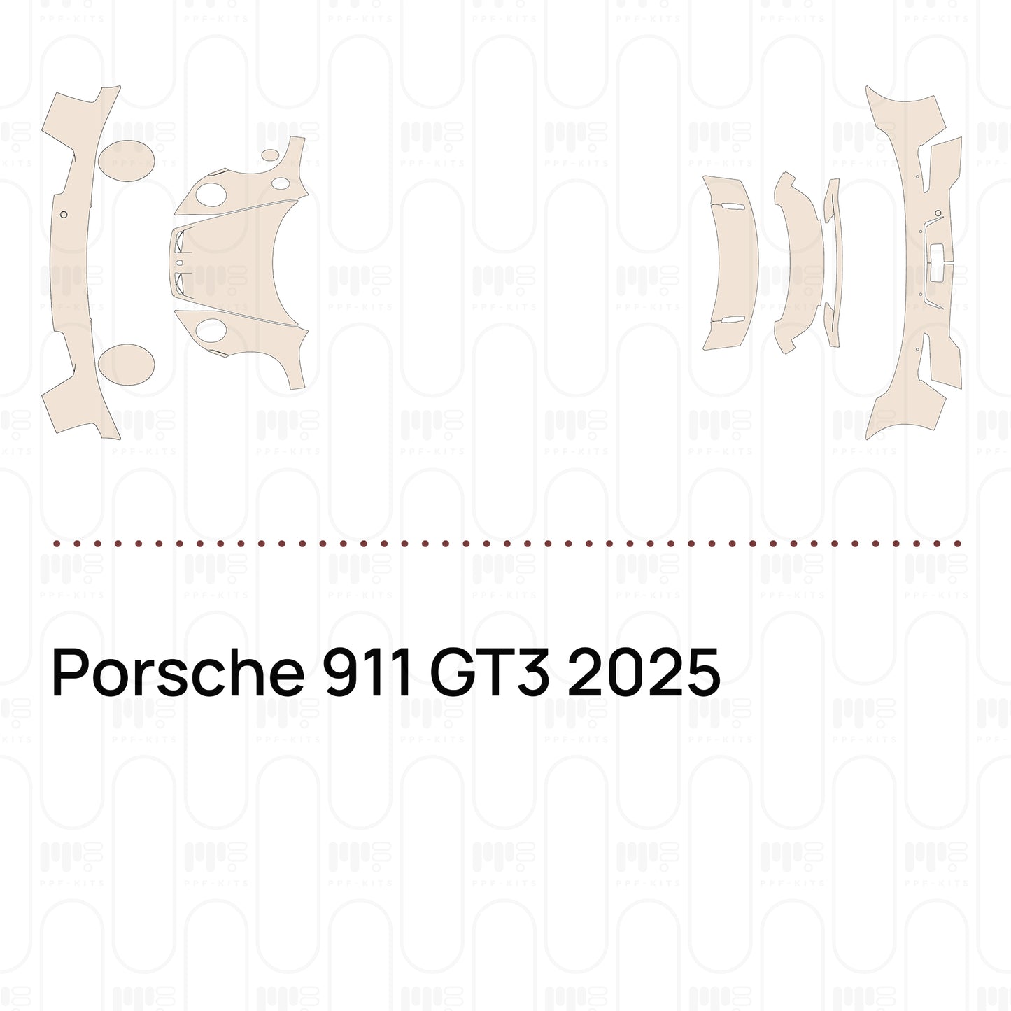 Voorgesneden PPF Porsche 911 GT3 2025