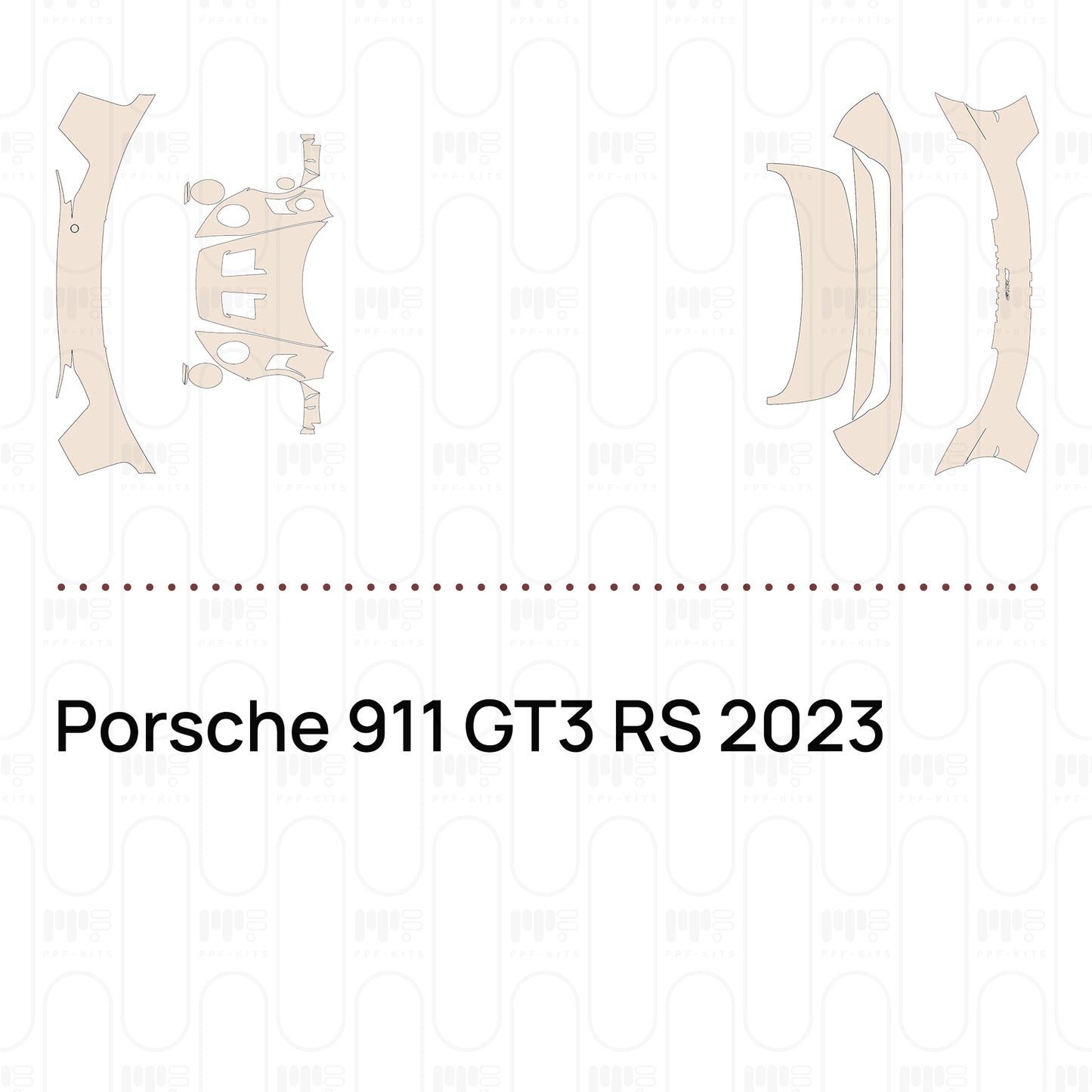 Voorgesneden PPF Porsche 911 GT3 RS 2023