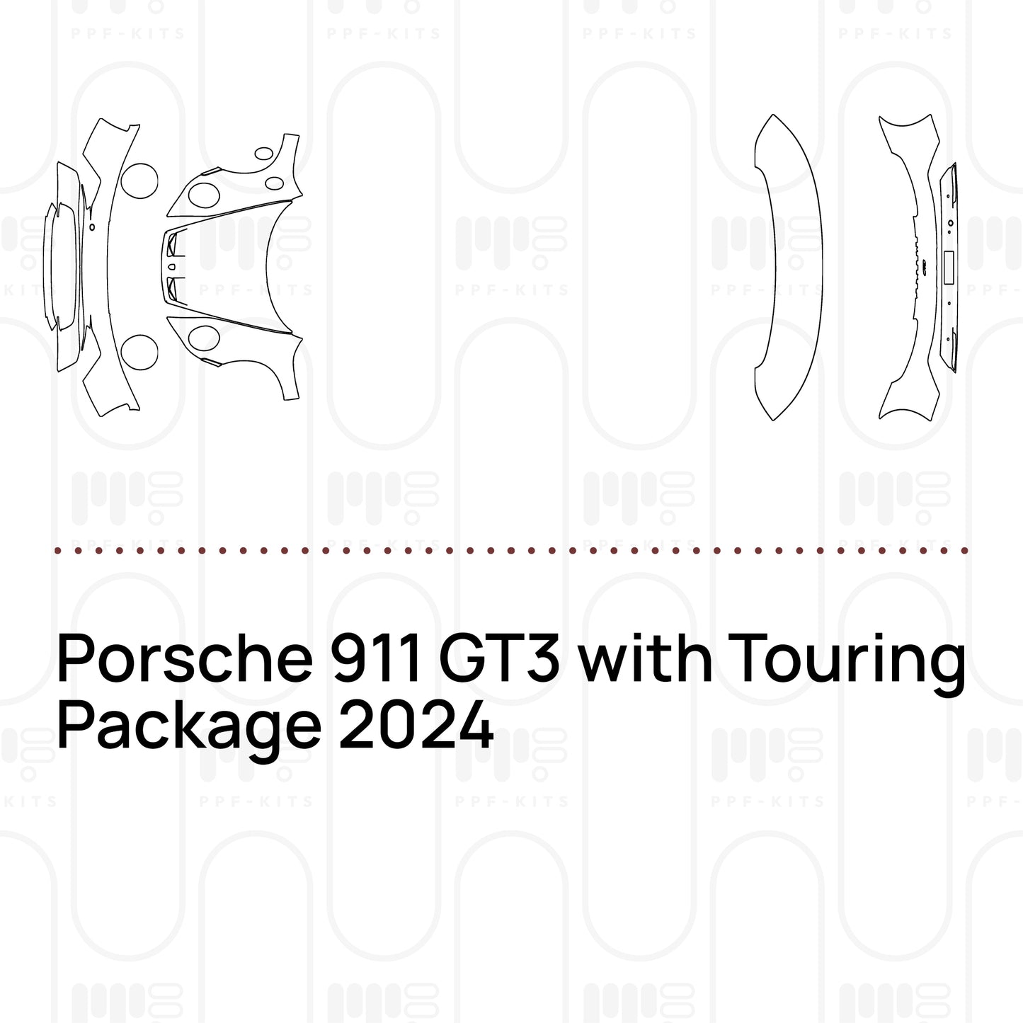 Voorgesneden PPF Porsche 911 GT3 with Touring Package 2024