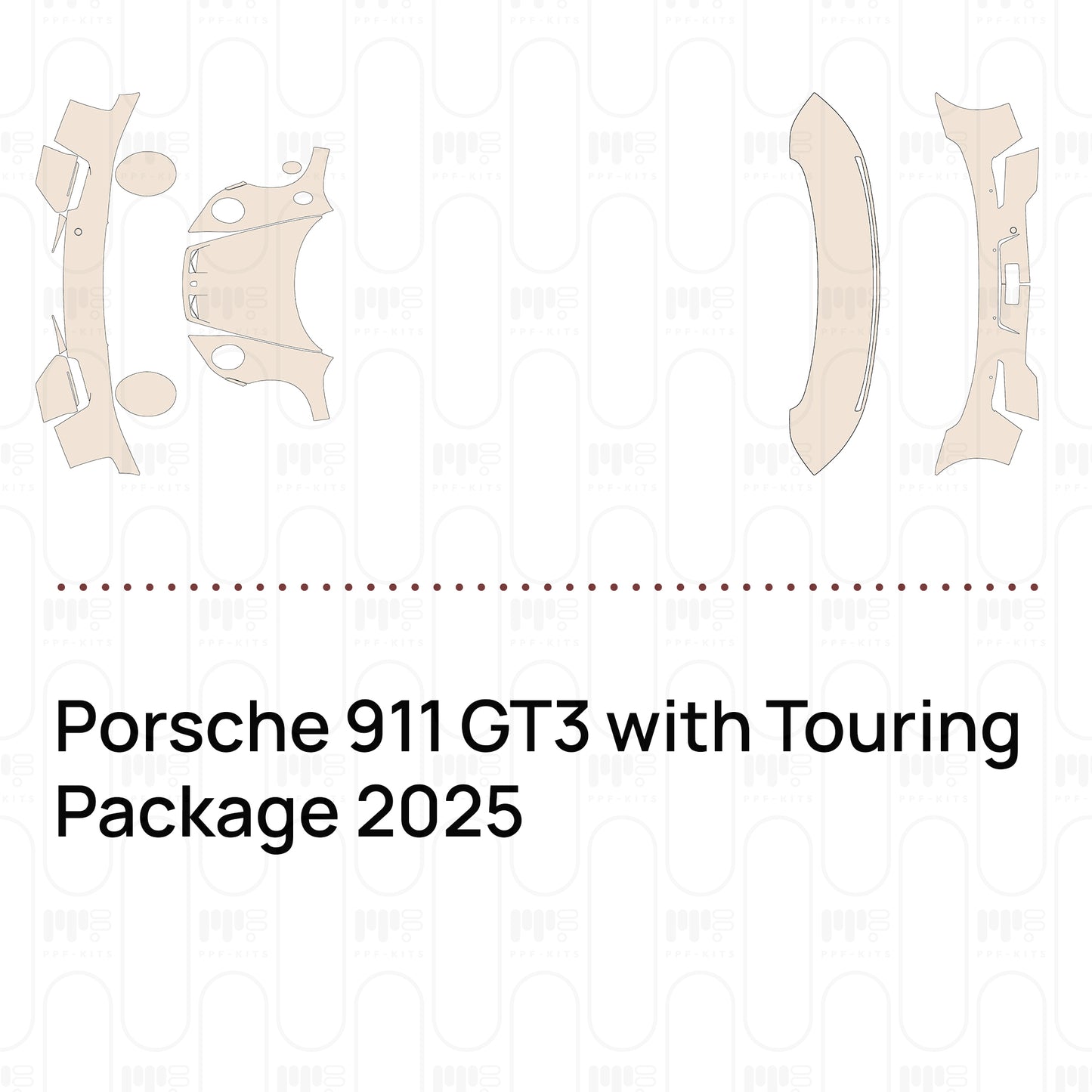 Voorgesneden PPF Porsche 911 GT3 with Touring Package 2025