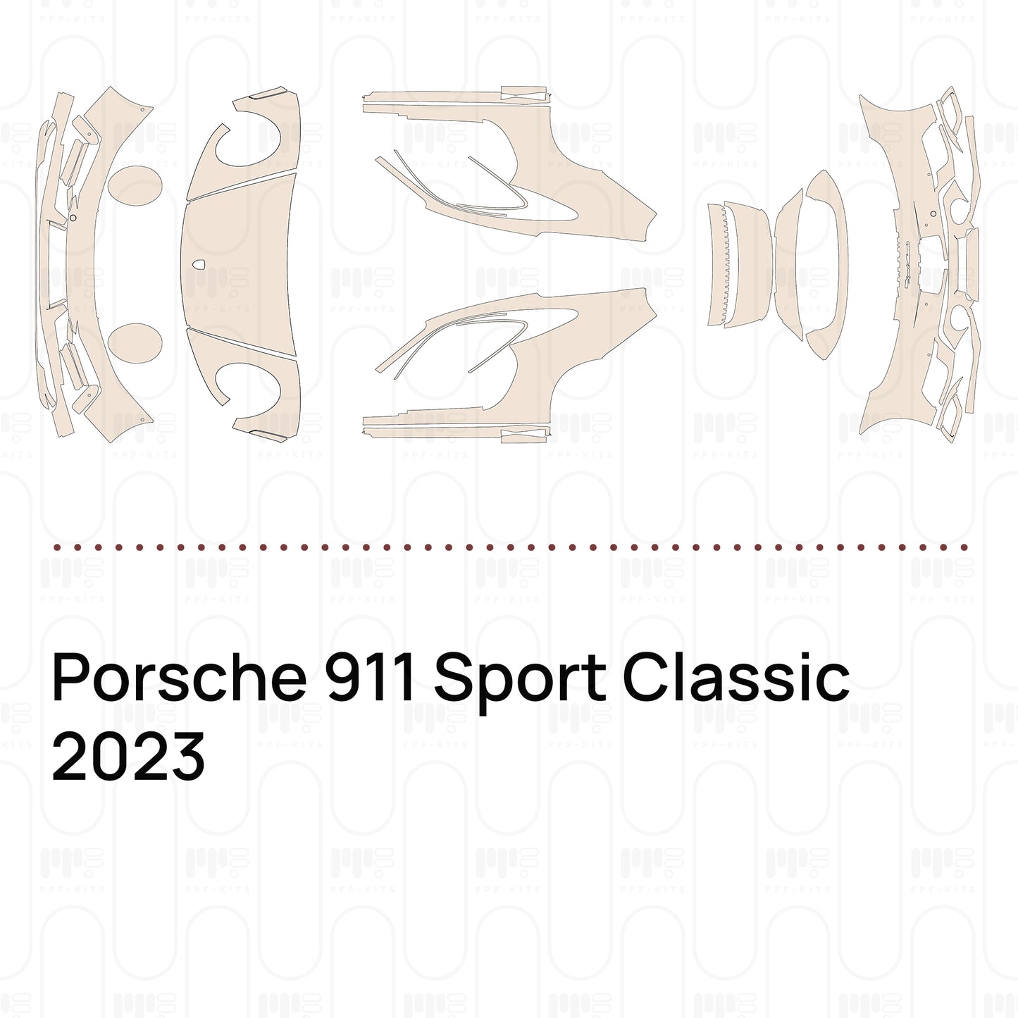Voorgesneden PPF Porsche 911 Sport Classic 2023