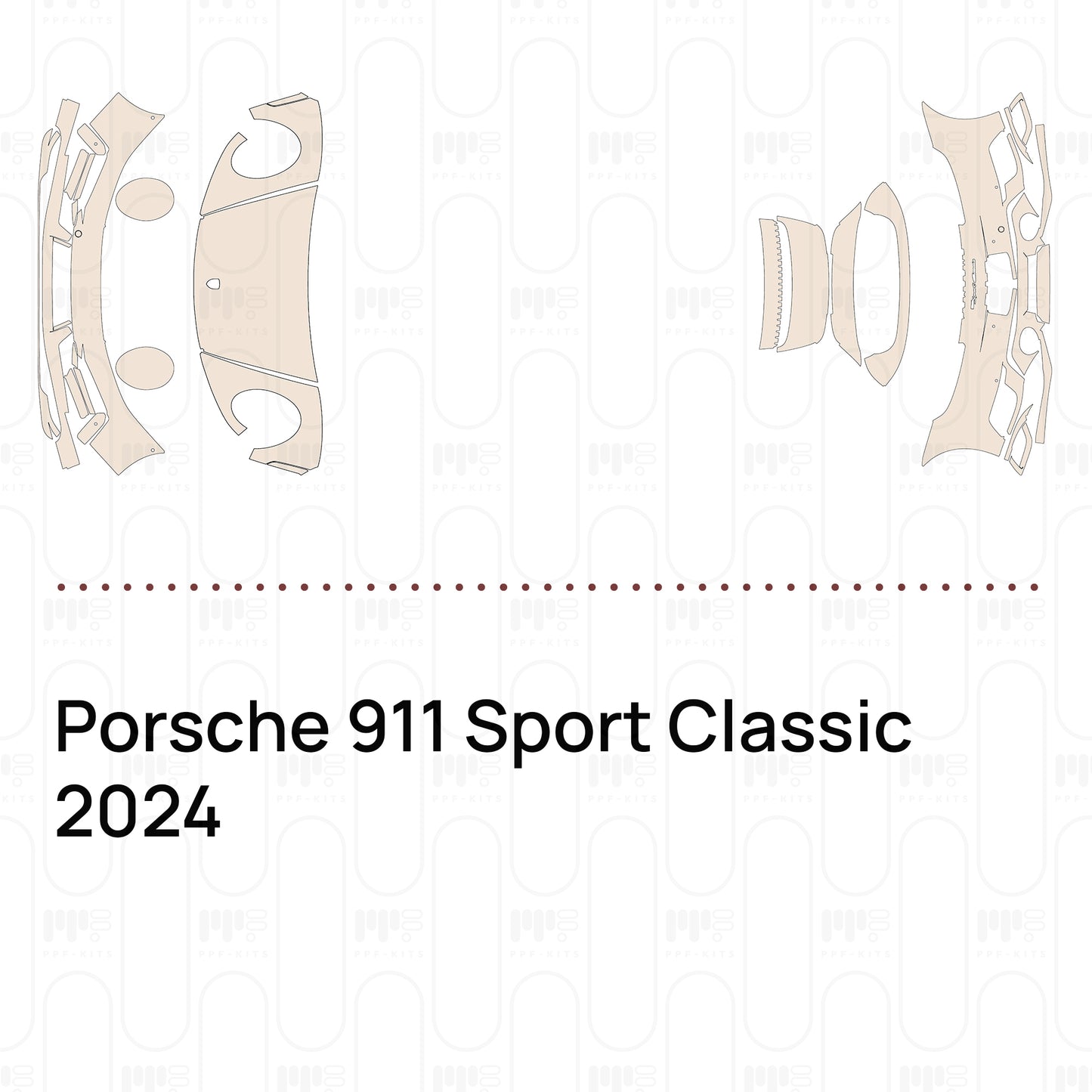 Voorgesneden PPF Porsche 911 Sport Classic 2024