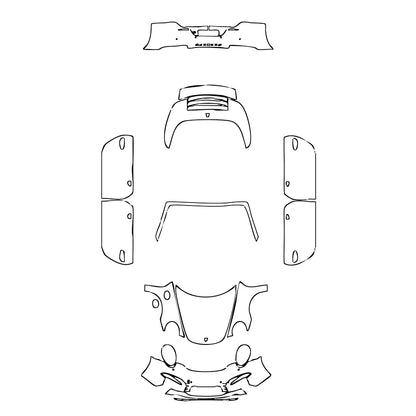 Pre-Cut PPF Porsche 911 Targa 4S 2014 - PPF-Kits