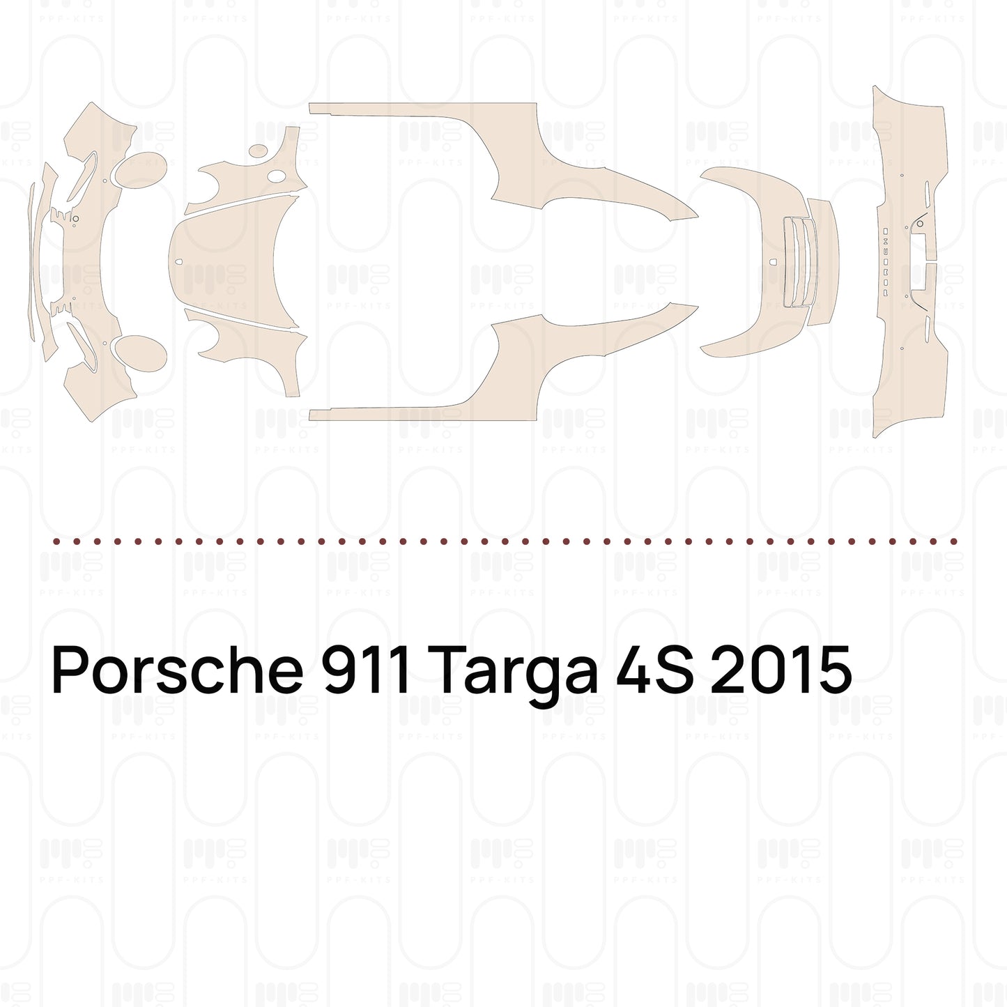 Voorgesneden PPF Porsche 911 Targa 4S 2015