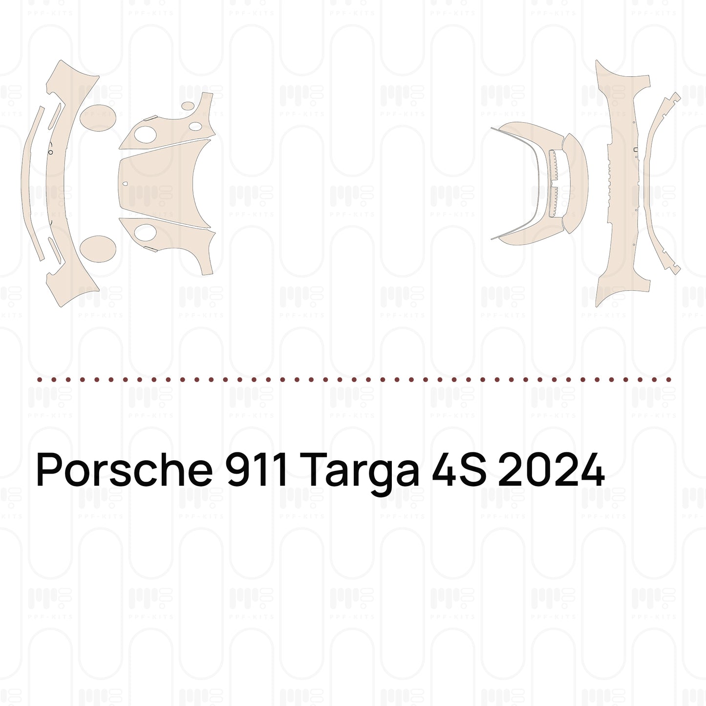Voorgesneden PPF Porsche 911 Targa 4S 2024