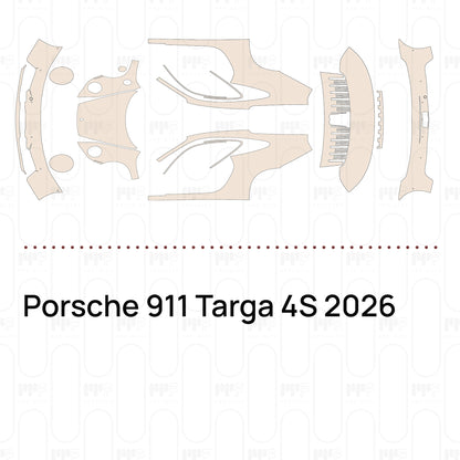Voorgesneden PPF Porsche 911 Targa 4S 2026