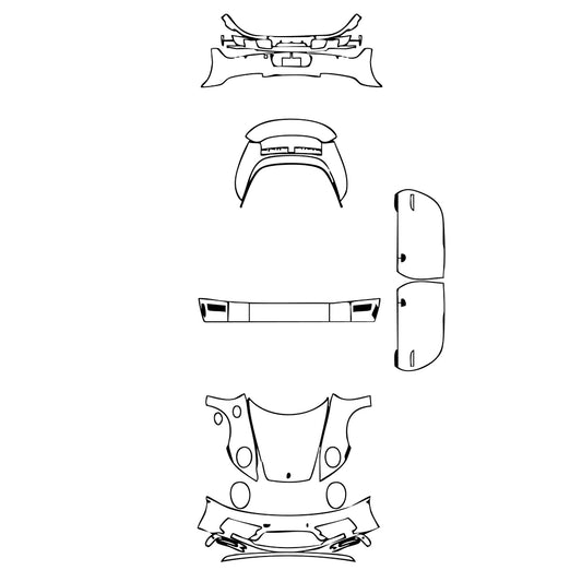 Pre-Cut PPF Porsche 911 Targa 4 GTS 2022 - PPF-Kits