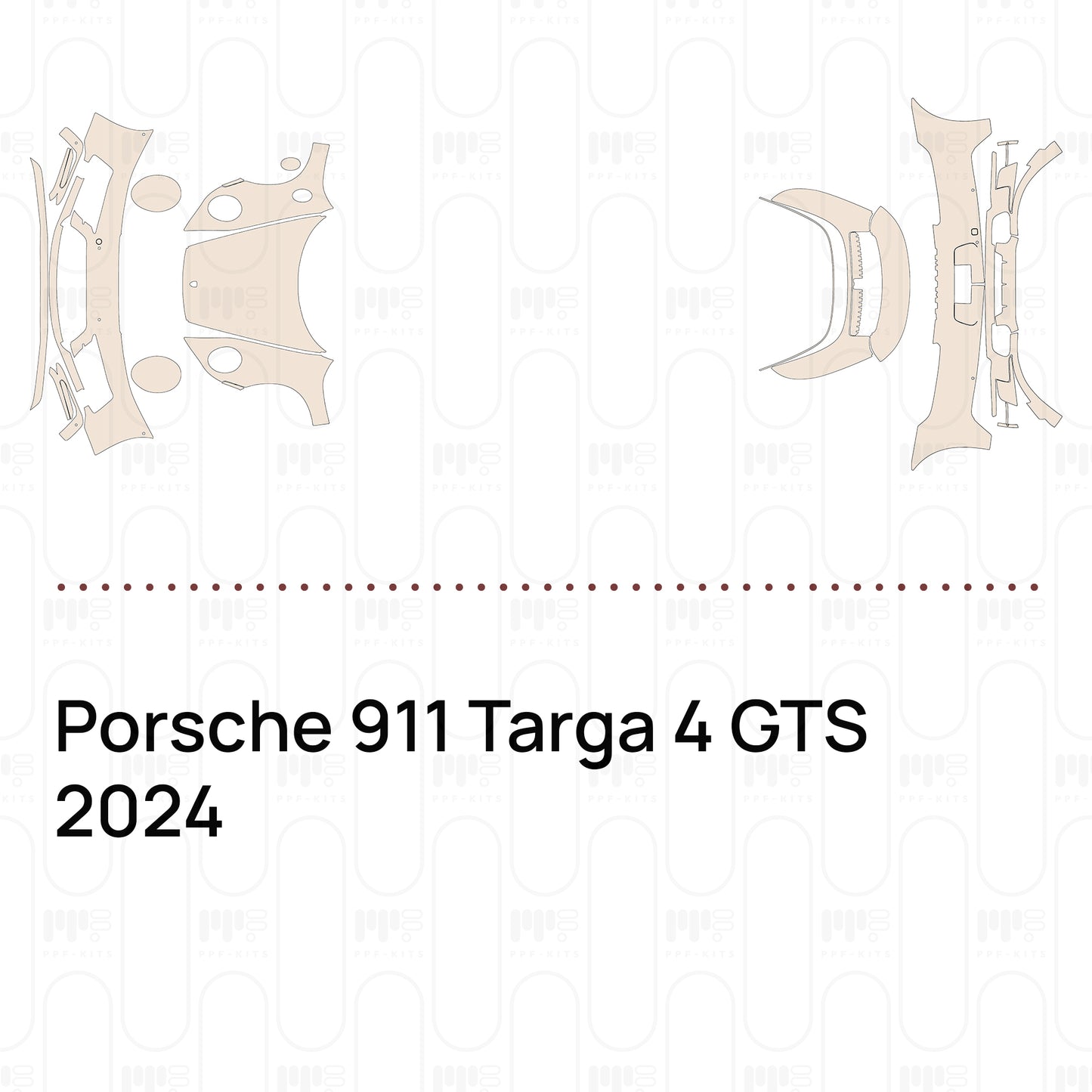 Voorgesneden PPF Porsche 911 Targa 4 GTS 2024