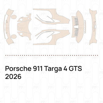 Voorgesneden PPF Porsche 911 Targa 4 GTS 2026