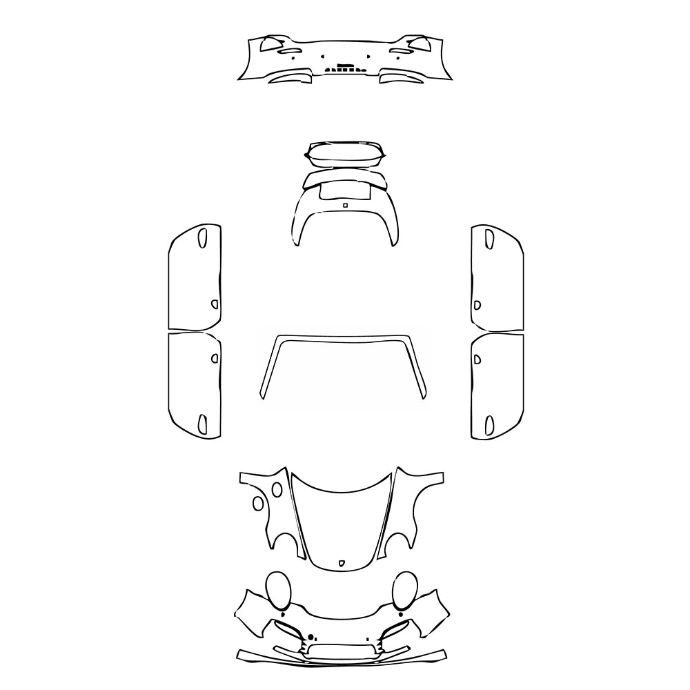 Pre-Cut PPF Porsche 911 Turbo Cabriolet 2015 - PPF-Kits