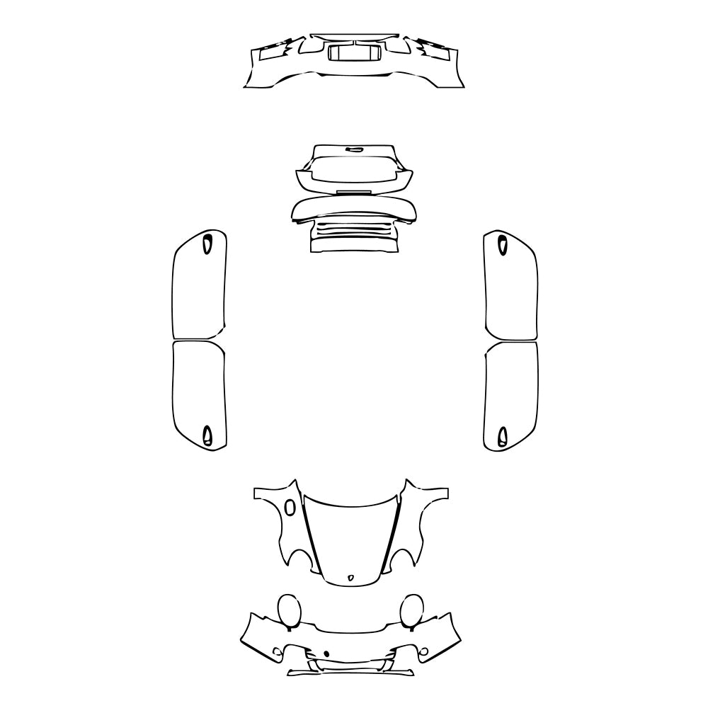 Pre-Cut PPF Porsche 911 Turbo Coupe 2007 - PPF-Kits