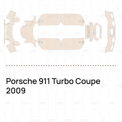Voorgesneden PPF Porsche 911 Turbo Coupe 2009