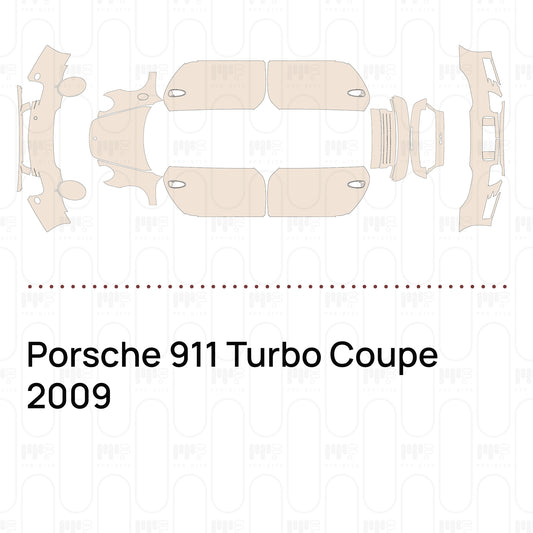 Voorgesneden PPF Porsche 911 Turbo Coupe 2009