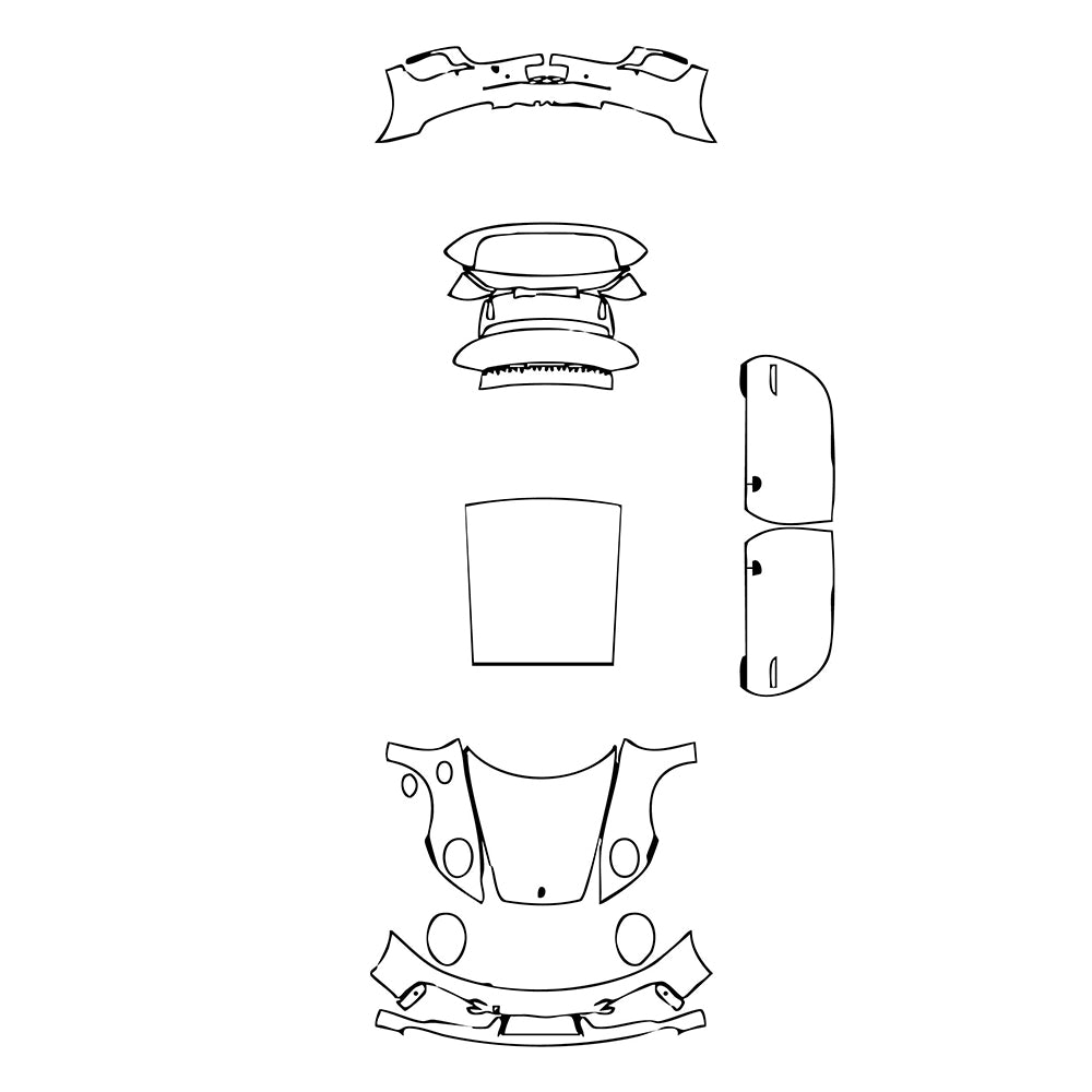 Pre-Cut PPF Porsche 911 Turbo Coupe 2021 - PPF-Kits