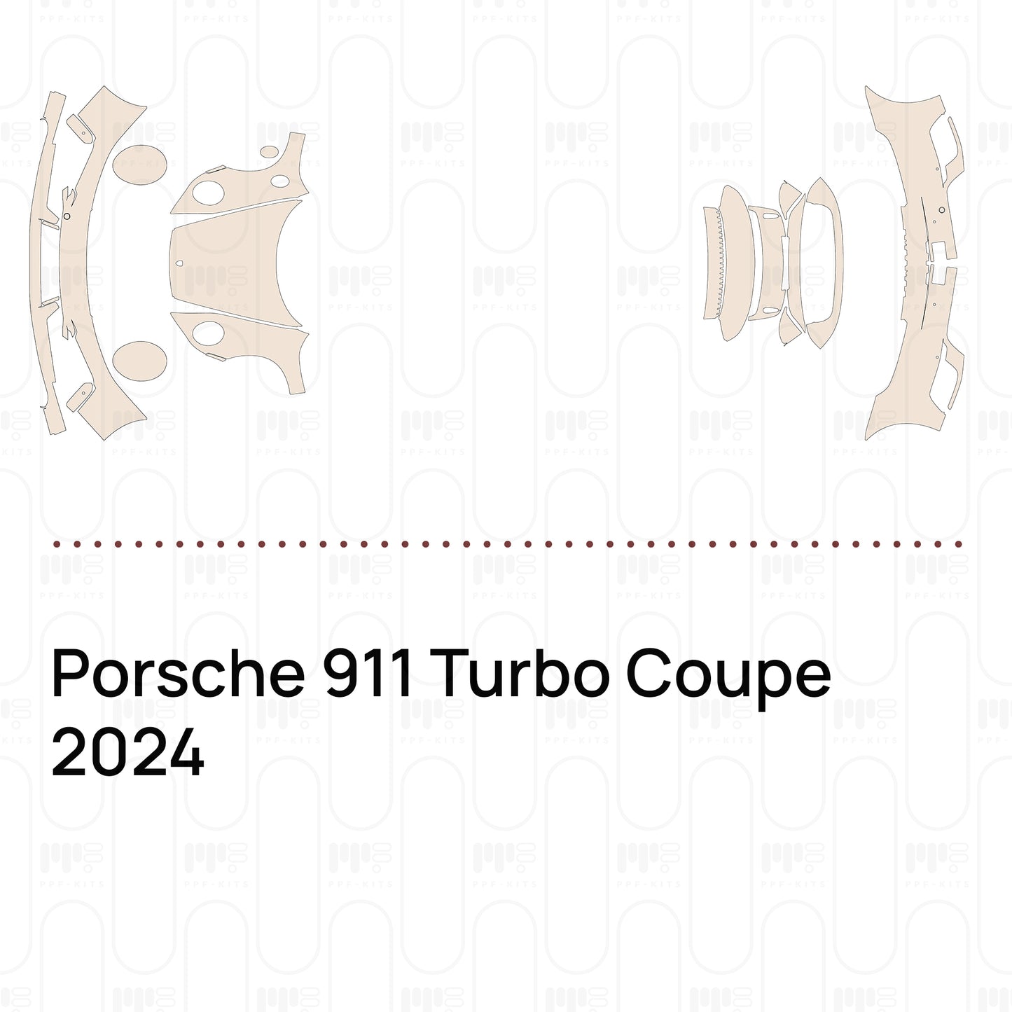 Voorgesneden PPF Porsche 911 Turbo Coupe 2024