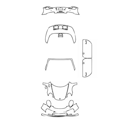 Pre-Cut PPF Porsche 911 Turbo S Cabriolet 2017 - PPF-Kits