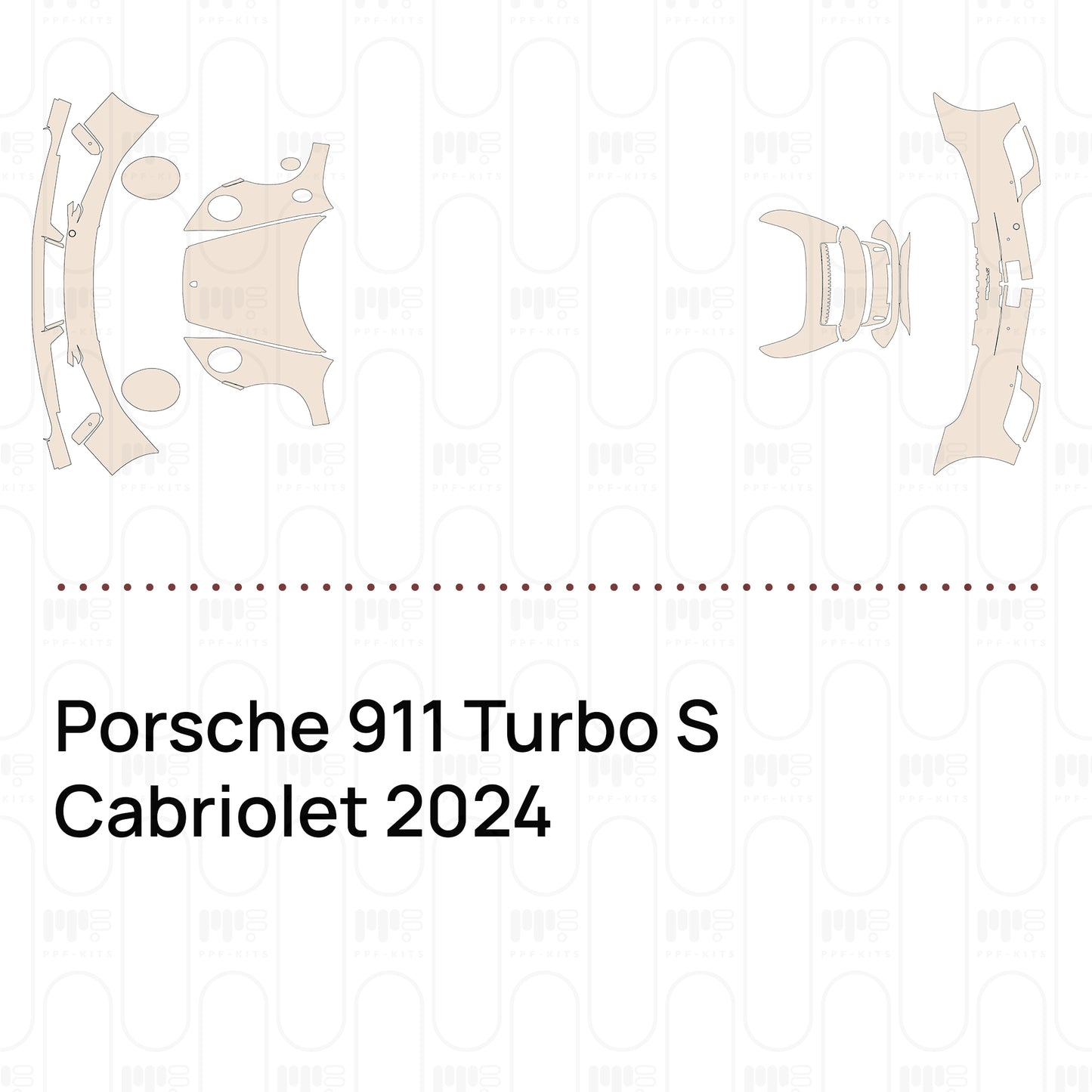 Voorgesneden PPF Porsche 911 Turbo S Cabriolet 2024