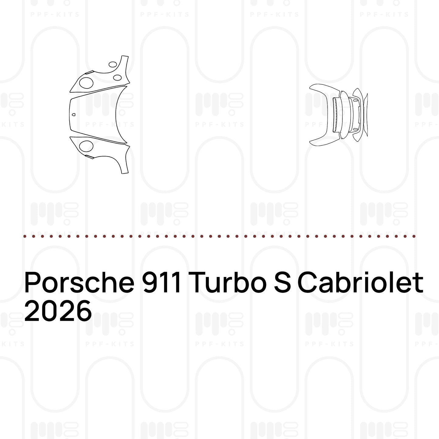 Voorgesneden PPF Porsche 911 Turbo S Cabriolet 2026