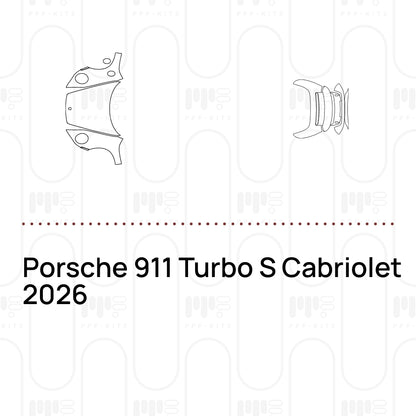 Voorgesneden PPF Porsche 911 Turbo S Cabriolet 2026