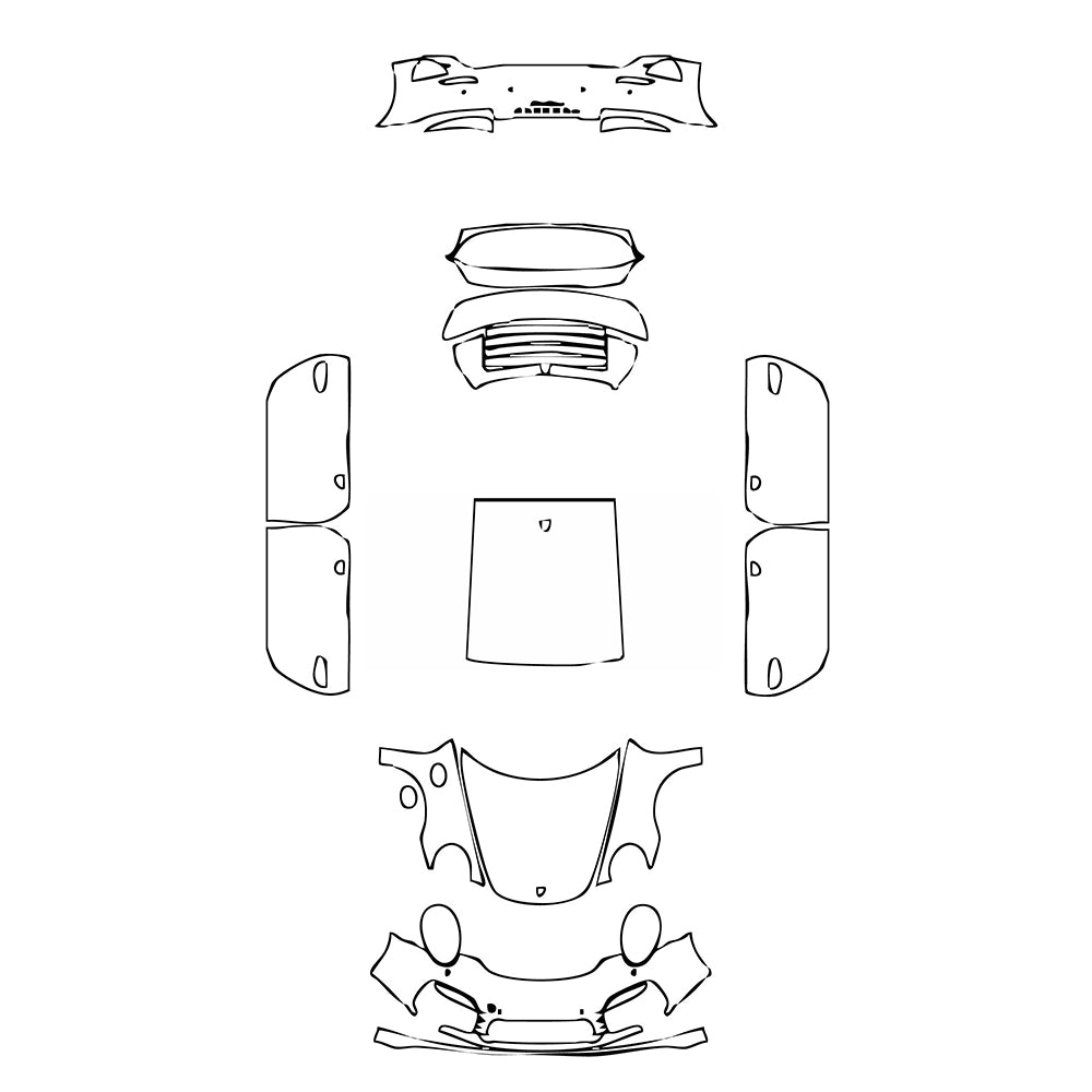 Pre-Cut PPF Porsche 911 Turbo S Coupe 2014 - PPF-Kits