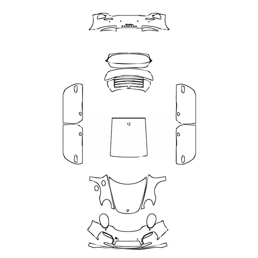 Pre-Cut PPF Porsche 911 Turbo S Coupe 2015 - PPF-Kits