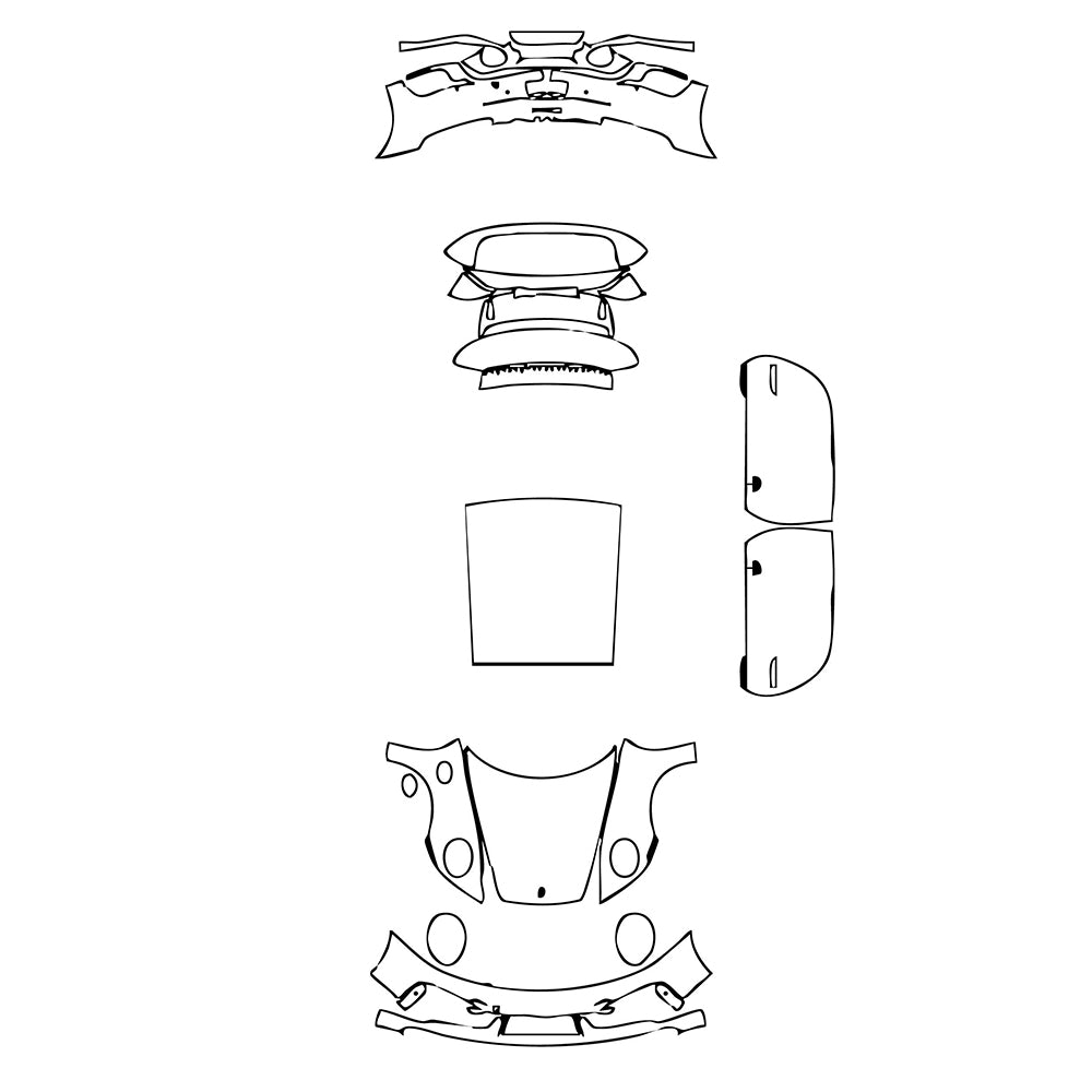 Pre-Cut PPF Porsche 911 Turbo S Coupe 2022 - PPF-Kits