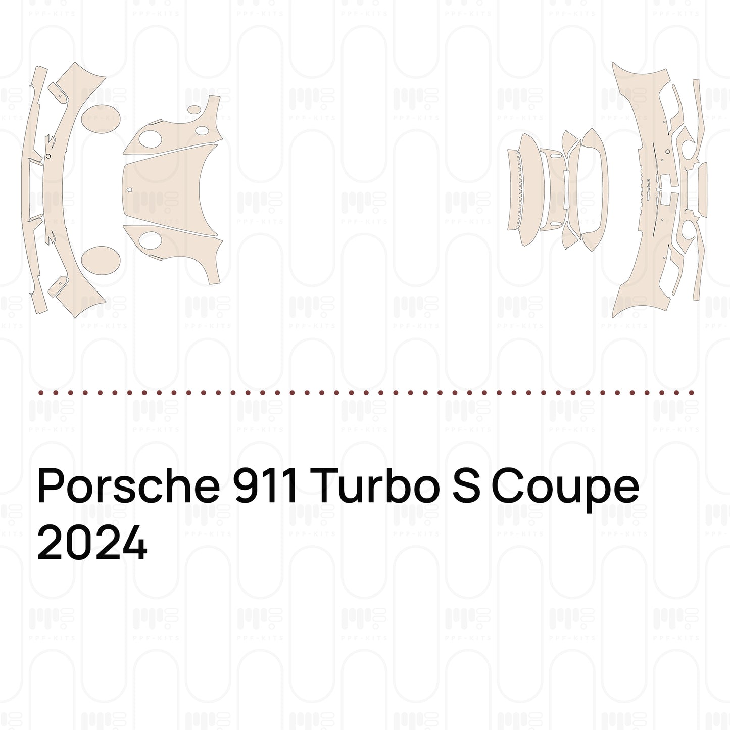 Voorgesneden PPF Porsche 911 Turbo S Coupe 2024