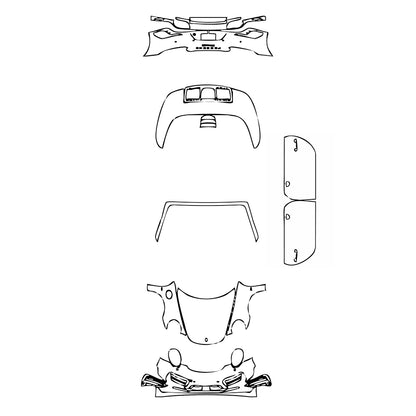 Pre-Cut PPF Porsche 911 Turbo S Exclusive Series Cabriolet 2018 - PPF-Kits