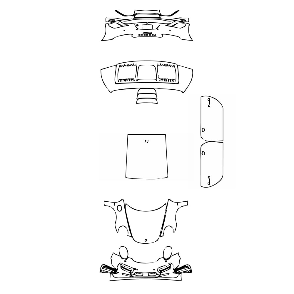 Pre-Cut PPF Porsche 911 Turbo S Exclusive Series Coupe 2018 - PPF-Kits