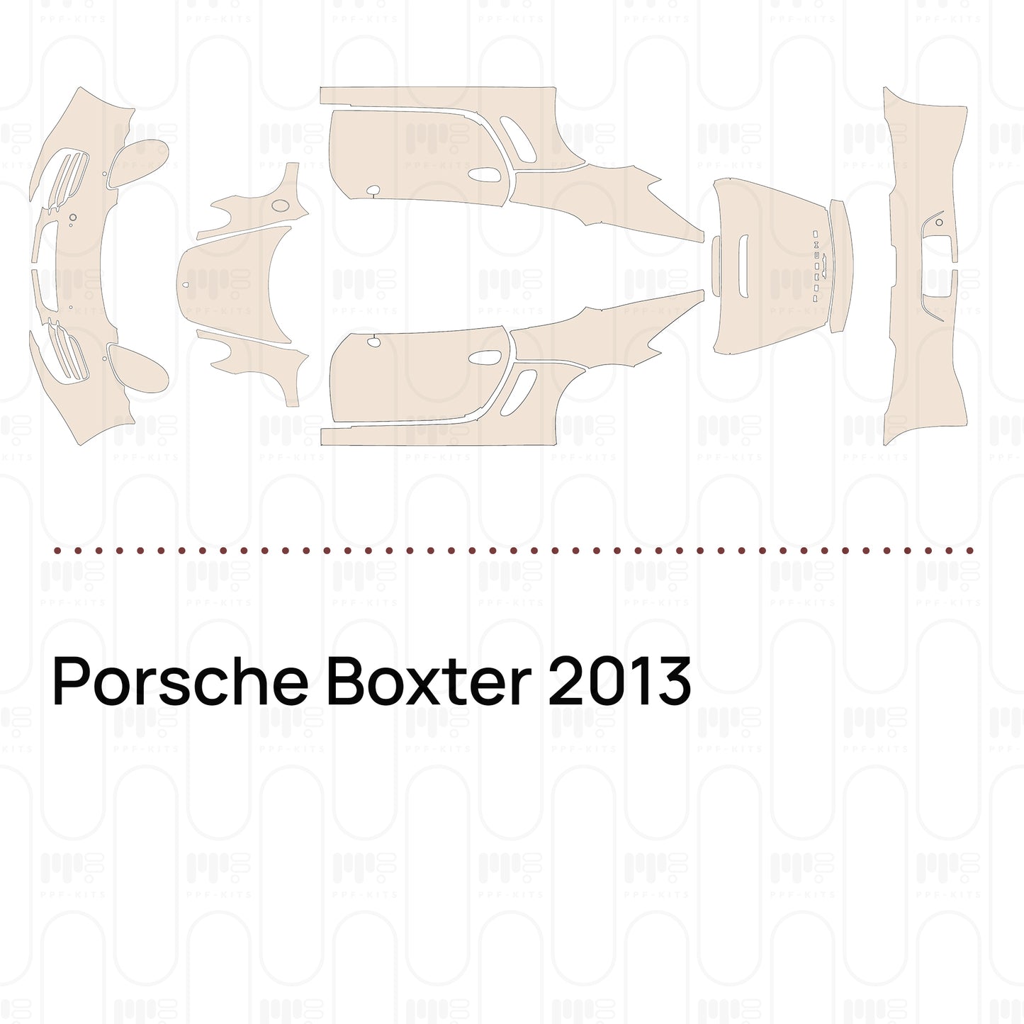 Voorgesneden PPF Porsche Boxter 2013