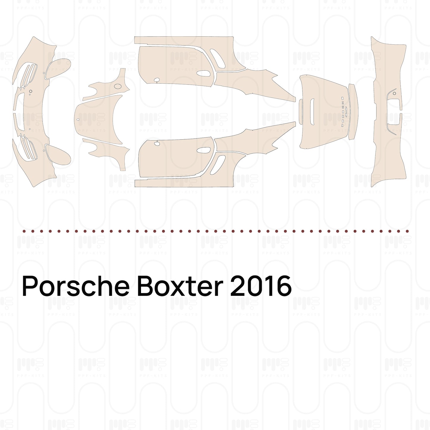 Voorgesneden PPF Porsche Boxter 2016