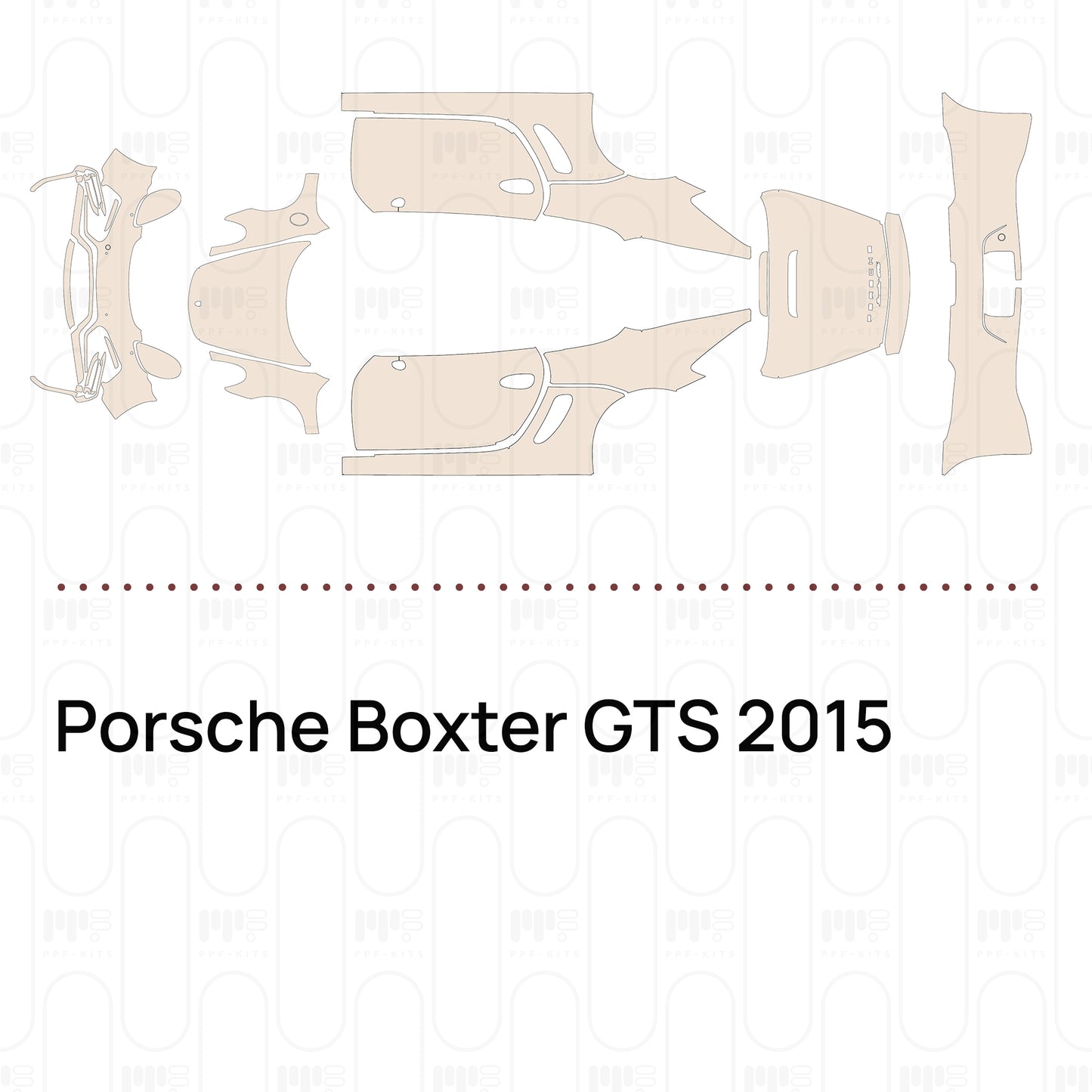 Voorgesneden PPF Porsche Boxter GTS 2015